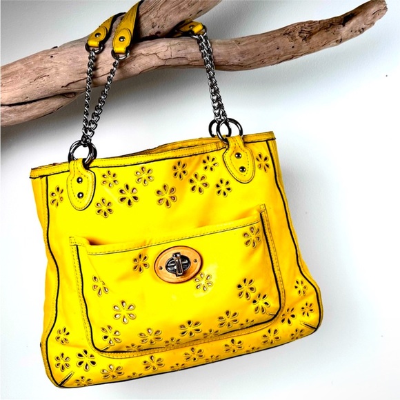 COACH POPPY EYELET CHAIN TOTE BAG Limited Edition - Picture 8 of 8